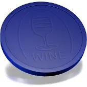 Combicraft Reliëfmunten wijn donkerblauw - 250 stuks