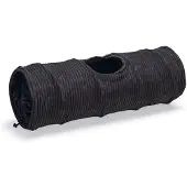 Designed By Lotte Kattentunnel Ribbed - Kattenspeelgoed - Antraciet - 25x25x75 cm