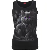 Spiral - Gothic Top - CATTITUDE - Vest - S tot XXL - voor Vrouwen - zwart - Maat XL