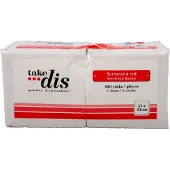 Take dis Servet 1-laags 33 x 33 cm, wit 500 stuks