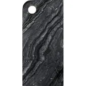 Mette Ditmer Marble dienblad large 18x38 cm Black-grey