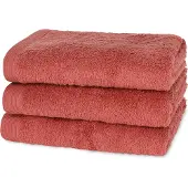 Casilin - Como - set van 3 handdoeken - 50x100 - Brick Red