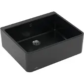 Villeroy & Boch Farmhouse 60 X keramische spoelbak Pure Black 636001R7