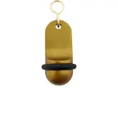 Combicraft Blanco Mini Classic hotel sleutelhanger goud - 60x25mm - 5 stuks