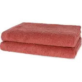 Casilin - Como - set van 2 douchelakens - 70x140 - Brick Red