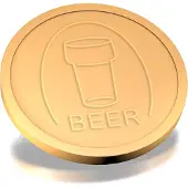 Combicraft Reliëfmunten bier beige - 250 stuks