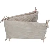 MamaLoes Velours Rib Beige 30 x 180 cm Bedbumper ML020511