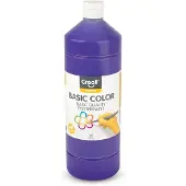 Creall Plakkaatverf - Paars - paarse schoolverf - fles 1000ML - Gemaakt in Nederland - professionele kwaliteit - basic color - vegan - glutenvrij