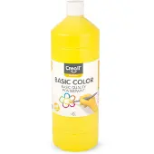 Creall Plakkaatverf - Geel - gele schoolverf - fles 1000ML - Gemaakt in Nederland - professionele kwaliteit - basic color - vegan - glutenvrij