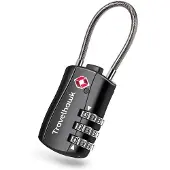 Travelhawk Kofferslot - TSA Reisslot - Cijferslot - Cijferslot Hangslot - 3 Cijferig - 4 Stuks - Zwart