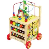 Kruzzel Houten Loopwagen: Perfecte Start voor de Eerste Stapjes