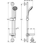 Ideal standard Idealrain glijstangset met handdouche S1 ø8cm