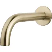 Wiesbaden Caral baduitloop rond 20 cm 1/2'' geborsteld messing