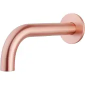 Wiesbaden Caral baduitloop rond 20 cm 1/2'' geborsteld koper