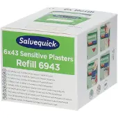 Orkla Group Salvequick 6943 - Navulling Sensitive - 6 x 43 pleisters (6 stuks)