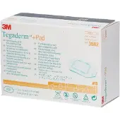3M Tegaderm + Pad Transparant Filmverband met Absorberend Kompres 5cmx7cm 50 St Pleister