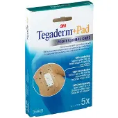 3M Tegaderm + Pad Transparant Filmverband Met Absorberend Kompres 5cmx7cm 5 St Pleister