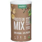 Purasana Vegan Erwt Hennep Zonnebloem Pompoen Proteine Mix Banaan Bio 400 Gr