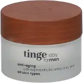 Tinge for Men Anti-Age Dagcrème | Voor Mannen | Regenererend | Verstevigend | Prikt Niet Na Het Scheren 50 ml Dagcrème