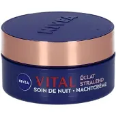 Nivea Vital Stralende Nachtcrème Gezicht - Anti-rimpel Crème - Voedende Crème - met Creatine & Calcium - 50ml