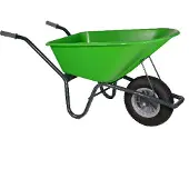 Hummer Klus Tuinkruiwagen 100L Gecoat Lime Groen