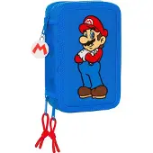 Nintendo Super Mario Gevuld Etui, Play - 36 stuks - 19,5 x 12,5 x 5,5 cm- Polyester