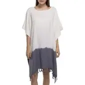 Lalay Dip dye strandtuniek dark grey van Lalay