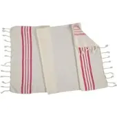 Lalay Kleine hamamdoek Krem Sultan natural fuchsia van Lalay