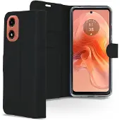 Accezz Wallet Softcase Bookcase voor de Motorola Moto G04 / G24 - Zwart