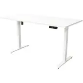 Ivol Elektrisch verstelbaar bureau - 140x80 cm - Single motor - Wit