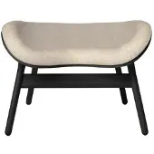 UMAGE A Conversation Piece Ottoman Black Oak | White Sands
