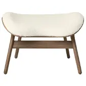 UMAGE A Conversation Piece Ottoman Dark Oak | Teddy White