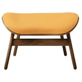 UMAGE A Conversation Piece Ottoman Dark Oak | Tangerine