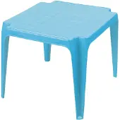 Pflanzen-Kölle Kindertafel - blauw - kunststof - buiten/binnen - L56 x B51 x H44 cm - Bijzettafels - Bijzettafels