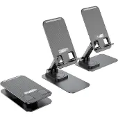 Hoco Telefoonhouder - Verstelbaar - Opvouwbaar - Bureau Houder - Zwart