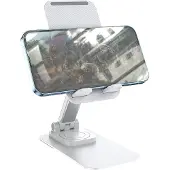 Hoco Telefoonhouder - Verstelbaar - Opvouwbaar - Bureau Houder - Wit