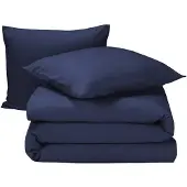MOODIT Dekbedovertrek Freya Evening Blue Flanel-200 x 200 / 220 cm | 2-Persoons