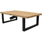 AVH-Collectie Ravenna lounge tuintafel aluminium antraciet met teak blad