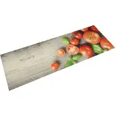 vidaXL Keukenmat wasbaar tomatenprint 45x150 cm fluweel