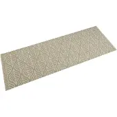 vidaXL Keukenmat wasbaar bladprint 45x150 cm fluweel