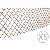 vidaXL Tuinlatwerk 5 st 180x90 cm wilg