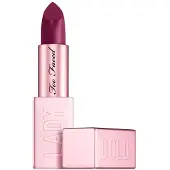 Too Faced Lady Bold Crème Lipstick | Romige, Intense Kleur, Lichtgewicht, Vegan + Dierproefvrij, 0.11 Ounce