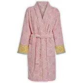 Pip studio Badjas Jacquard Check Roze-M