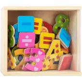 Small Foot - Houten Magnetische Cijfers Kleur. 37dlg.