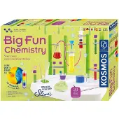 Kosmos Big Fun Chemistry - Experimenteerset - 20 Veilige Scheikundeproeven - Compleet Laboratorium Station - Maak Slijm, Kleurreacties en Bruisende Experimenten - STEM Speelgoed - Vanaf 8 Jaar