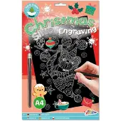 Creative Craft Group XMAS Scratch Art A4