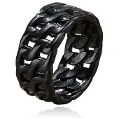 Mendes Heren Ring- Dual Cuban Black-20mm