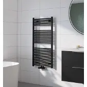 Saqu Cole handdoekradiator 701W 60x120cm mat zwart