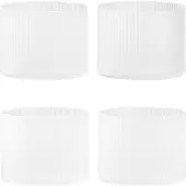 Ferm Living Ripple lage glazen 4-pack Frosted