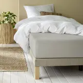 MOODIT Hoeslaken Alina Silver-180 x 200/220 cm